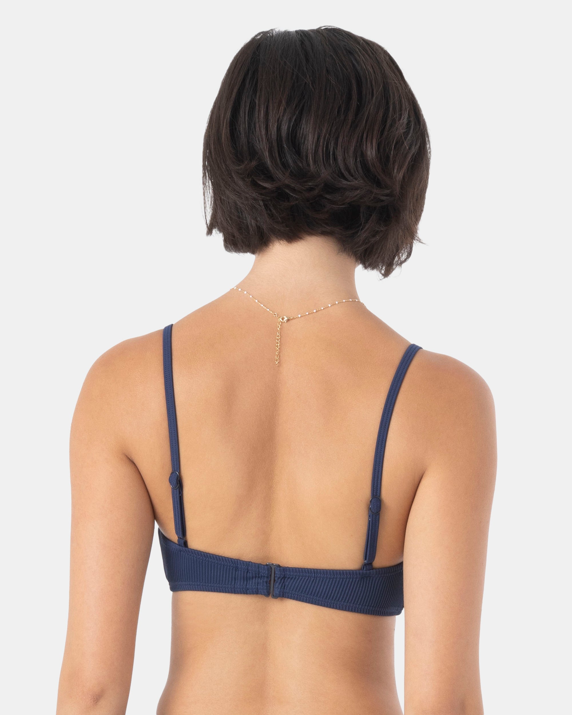 Rib Roxy Love Knot Bralette Bikini Top