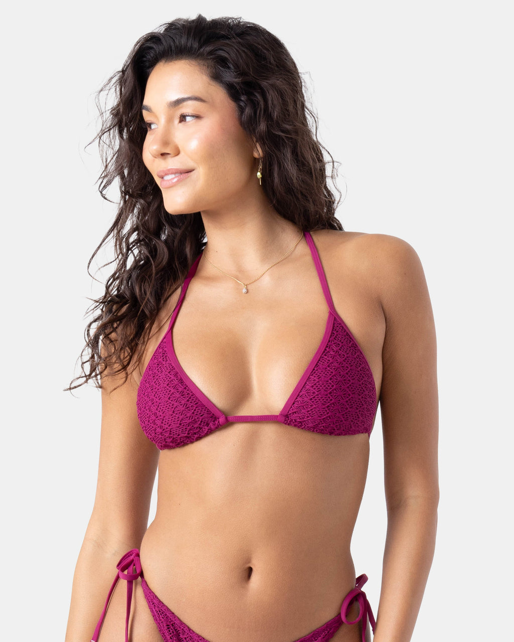 Crochet Mini Tiki Triangle Bikini Top