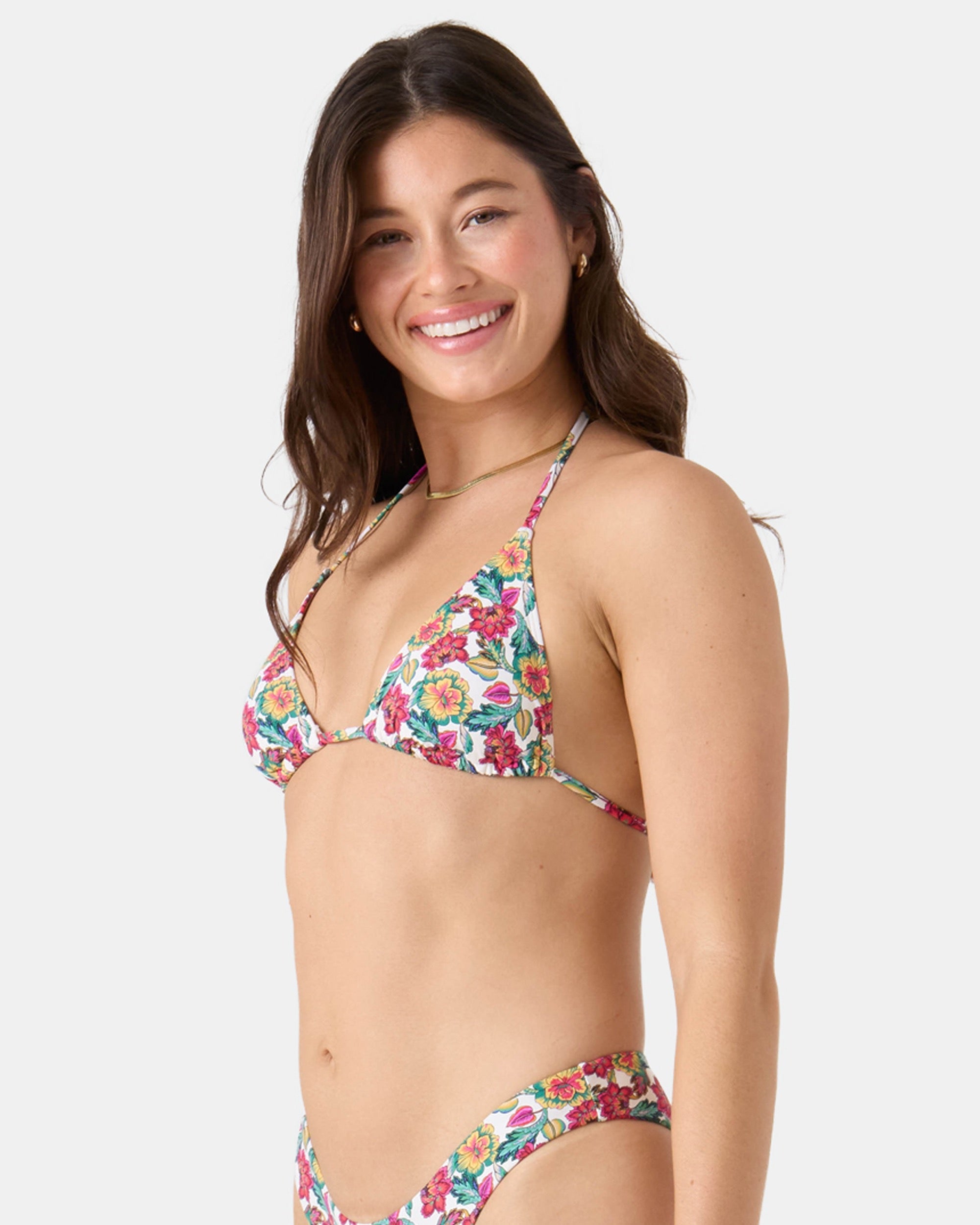 Beach Blossom Mini Tiki Triangle Bikini Top