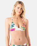 Beach Blossom Athletic Triangle Bikini Top