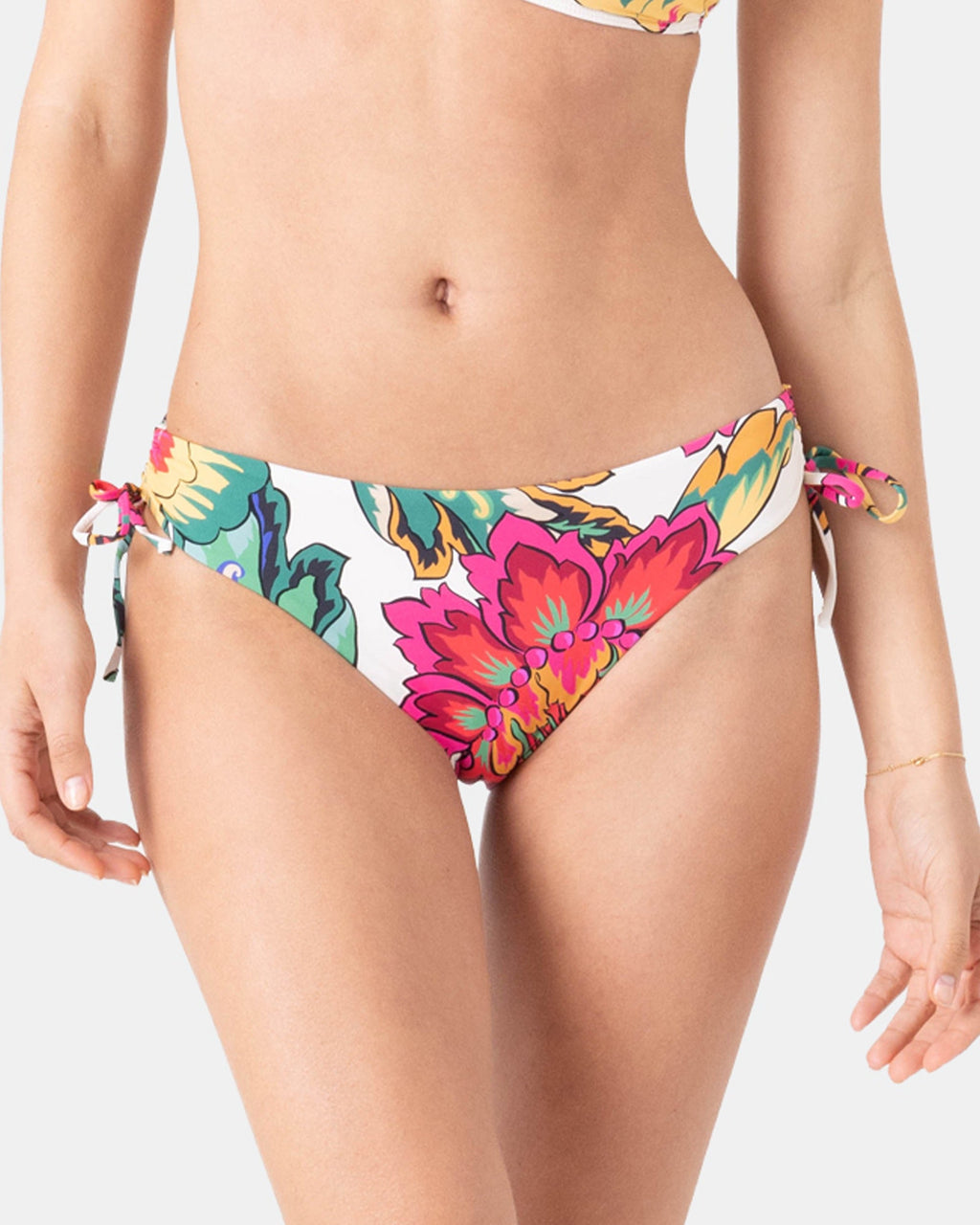 Beach Blossom Lace Side Full Bikini Bottom
