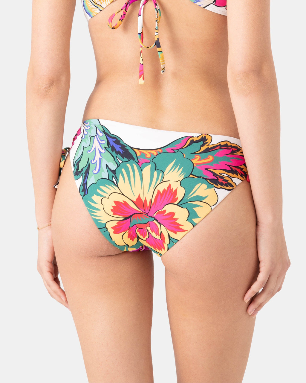 Beach Blossom Lace Side Full Bikini Bottom