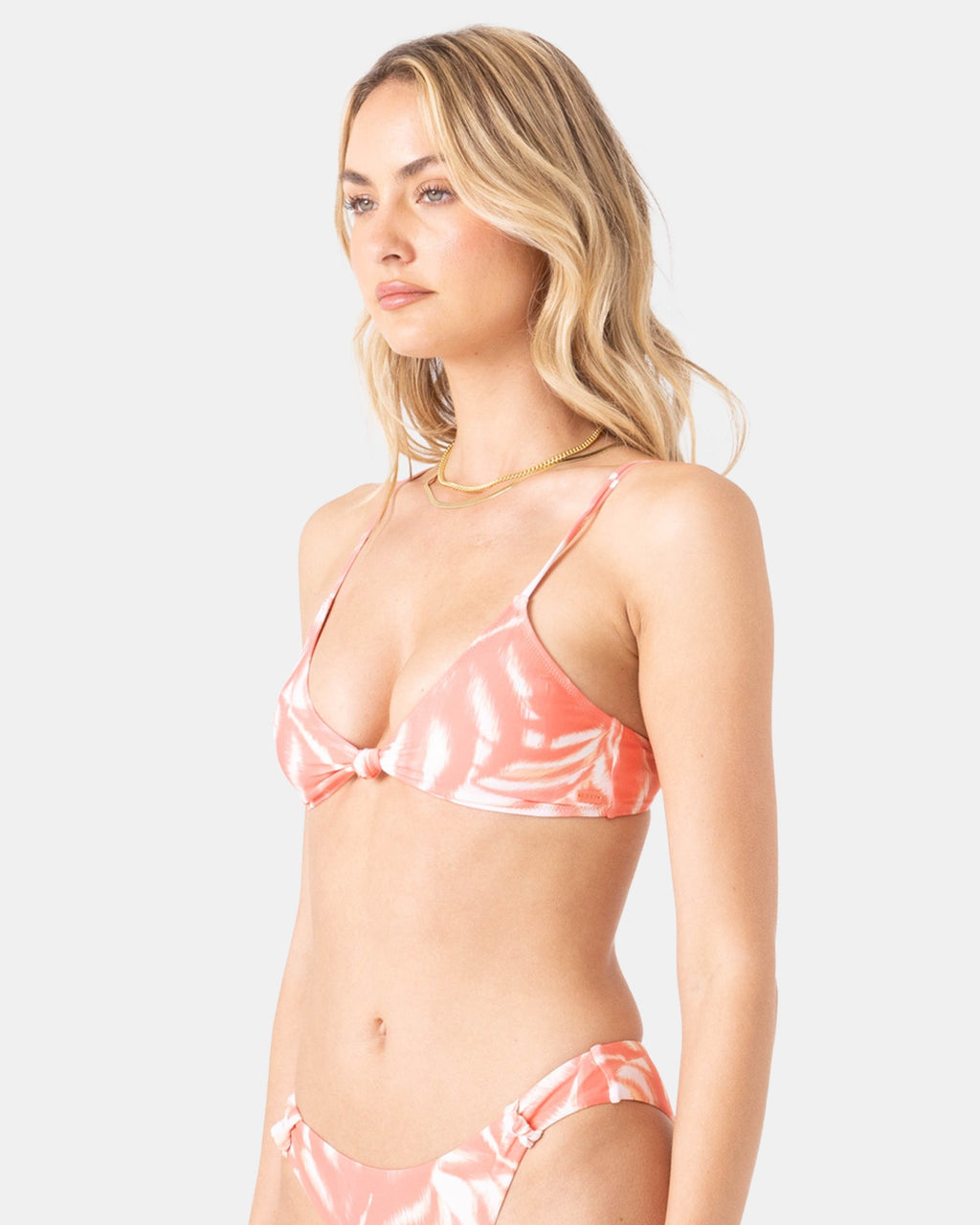 Palm Haze Knot Bralette Bikini Top