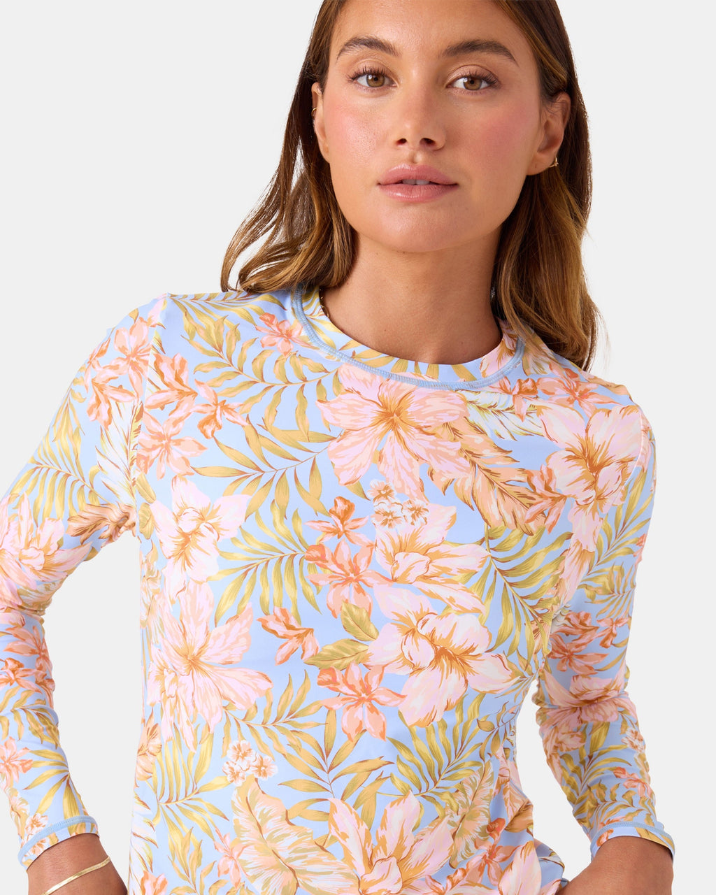 Tropical Sea Skippin Long Sleeve Rashguard