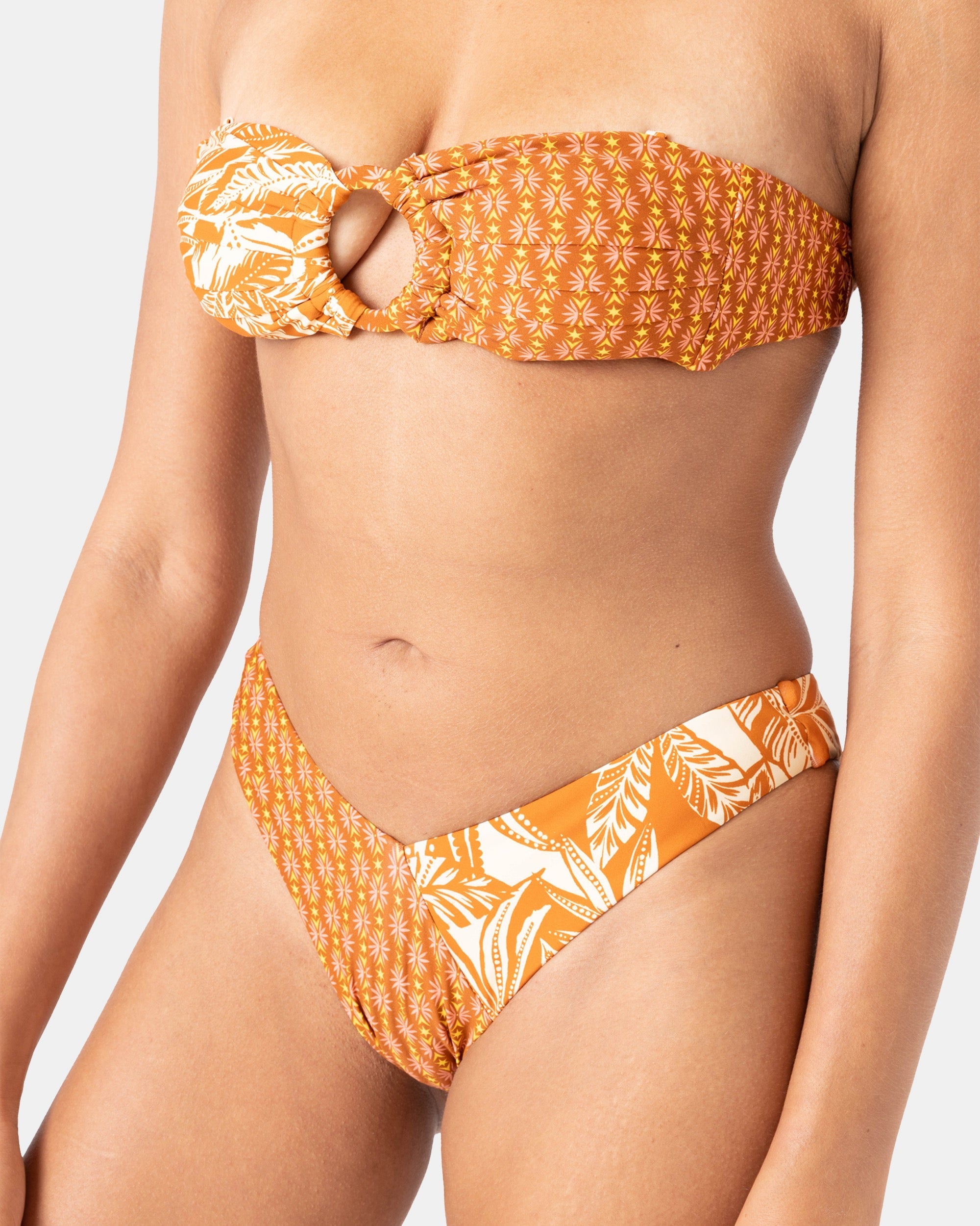 Ray Of Sunshine Ring Bandeau Bikini Top