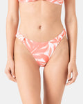 Palm Haze Knotted Scoop Cheeky Bikini Bottom