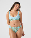 Sea Bloom Cut Out Bralette Bikini Top