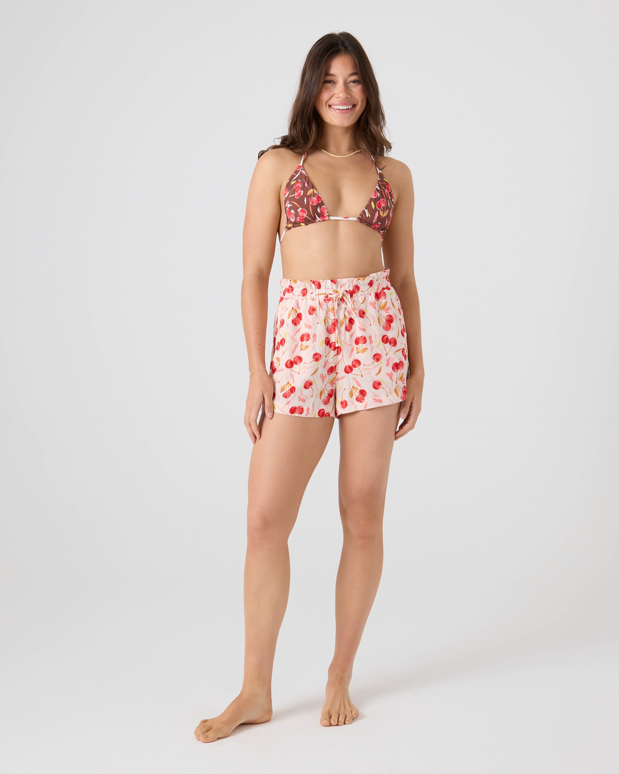 Cherry On Top Mini Tiki Triangle Bikini Top