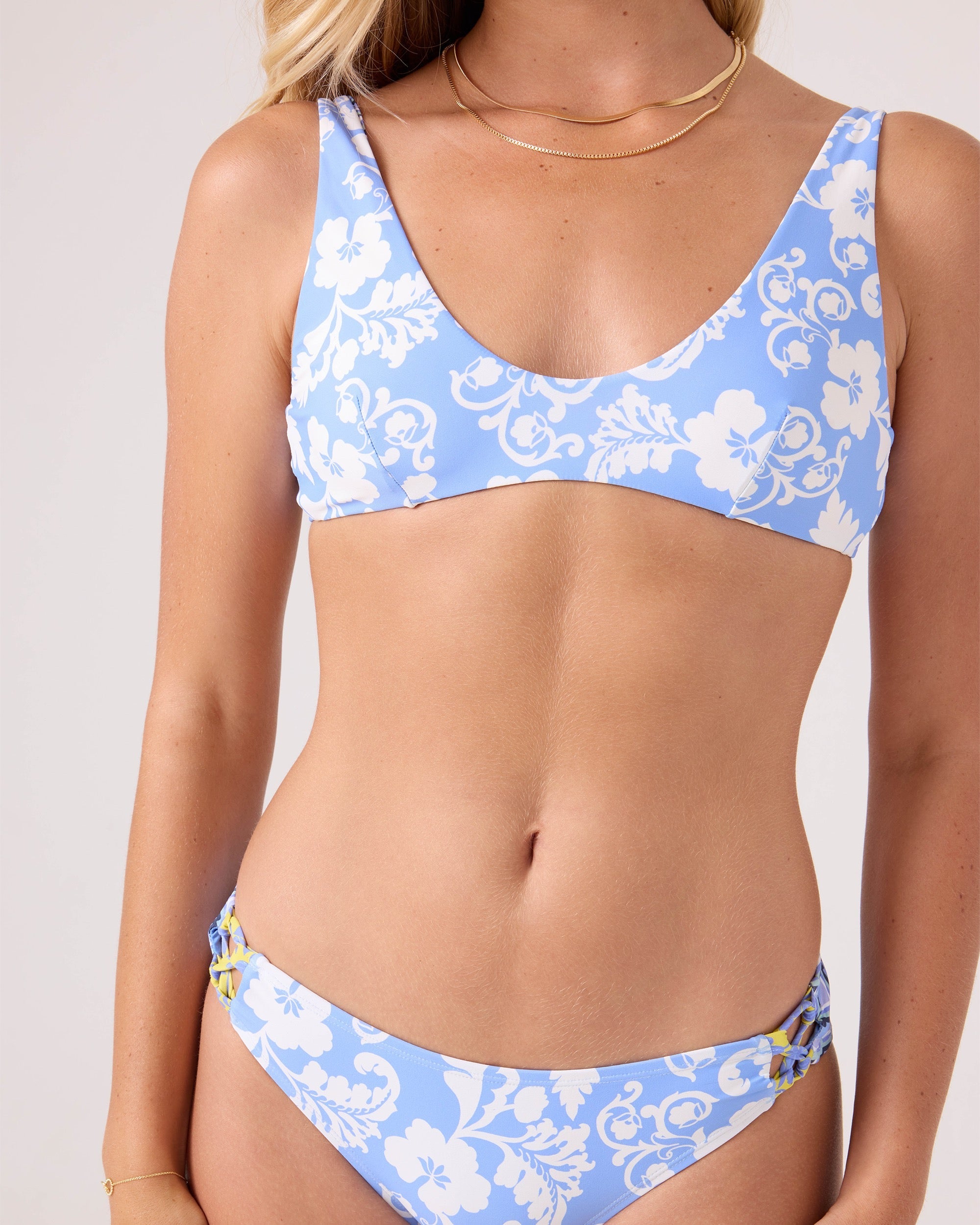 Golden Glow Reversible Scoop Bikini Top
