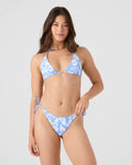 Golden Glow Reversible Tiki Triangle Bikini Top