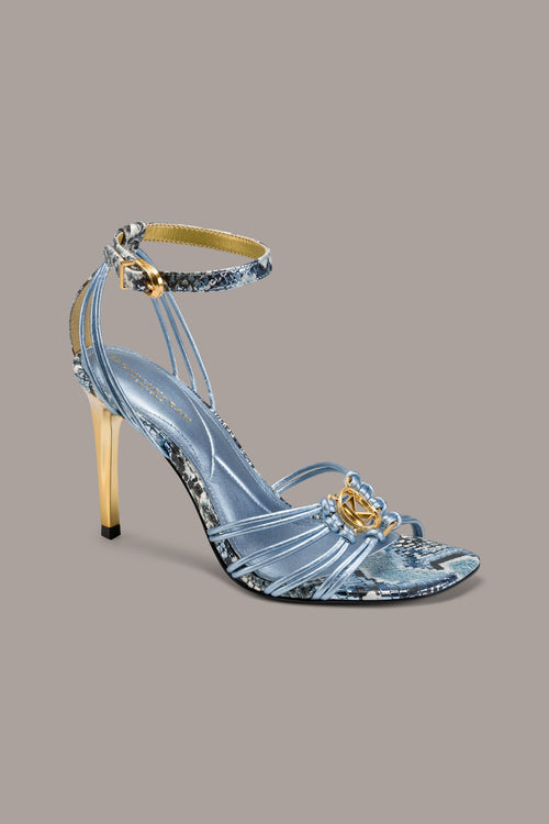 BRIELLE SNAKE-PRINT STILETTO SANDAL