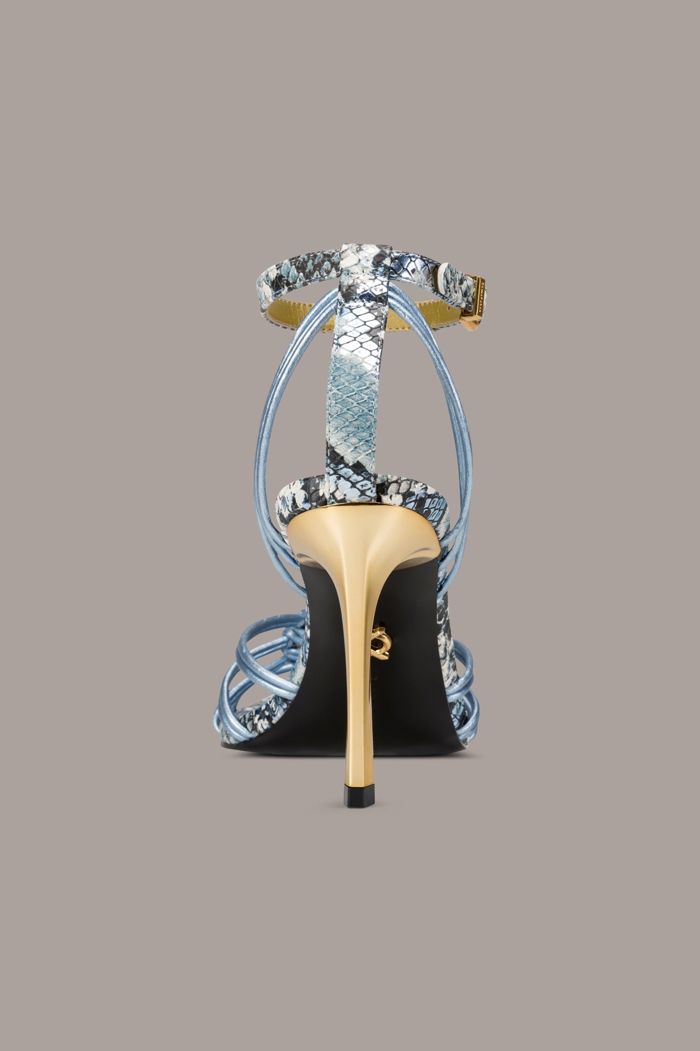 BRIELLE SNAKE-PRINT STILETTO SANDAL