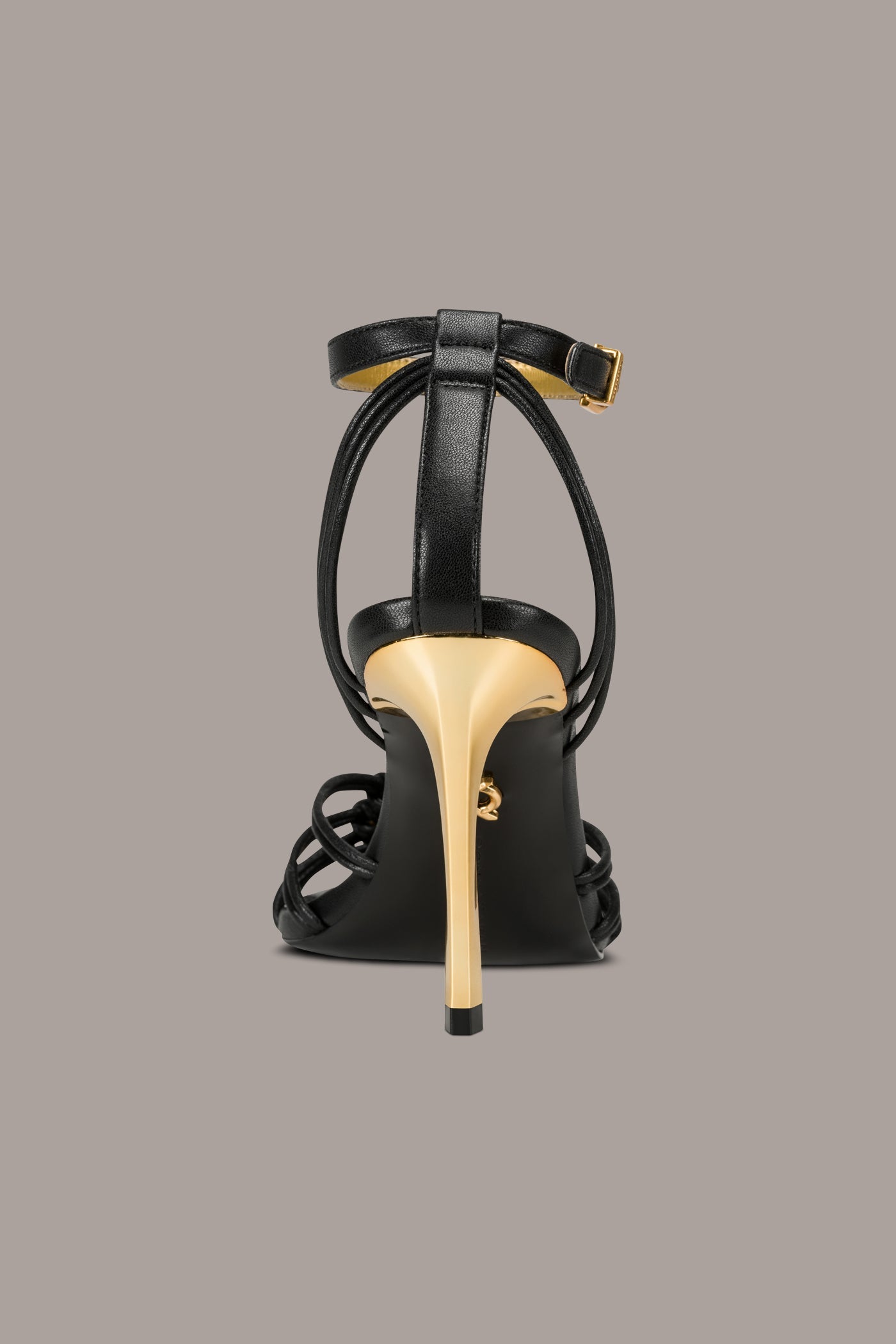 BRIELLE LOGO STRAPPY STILETTO SANDAL
