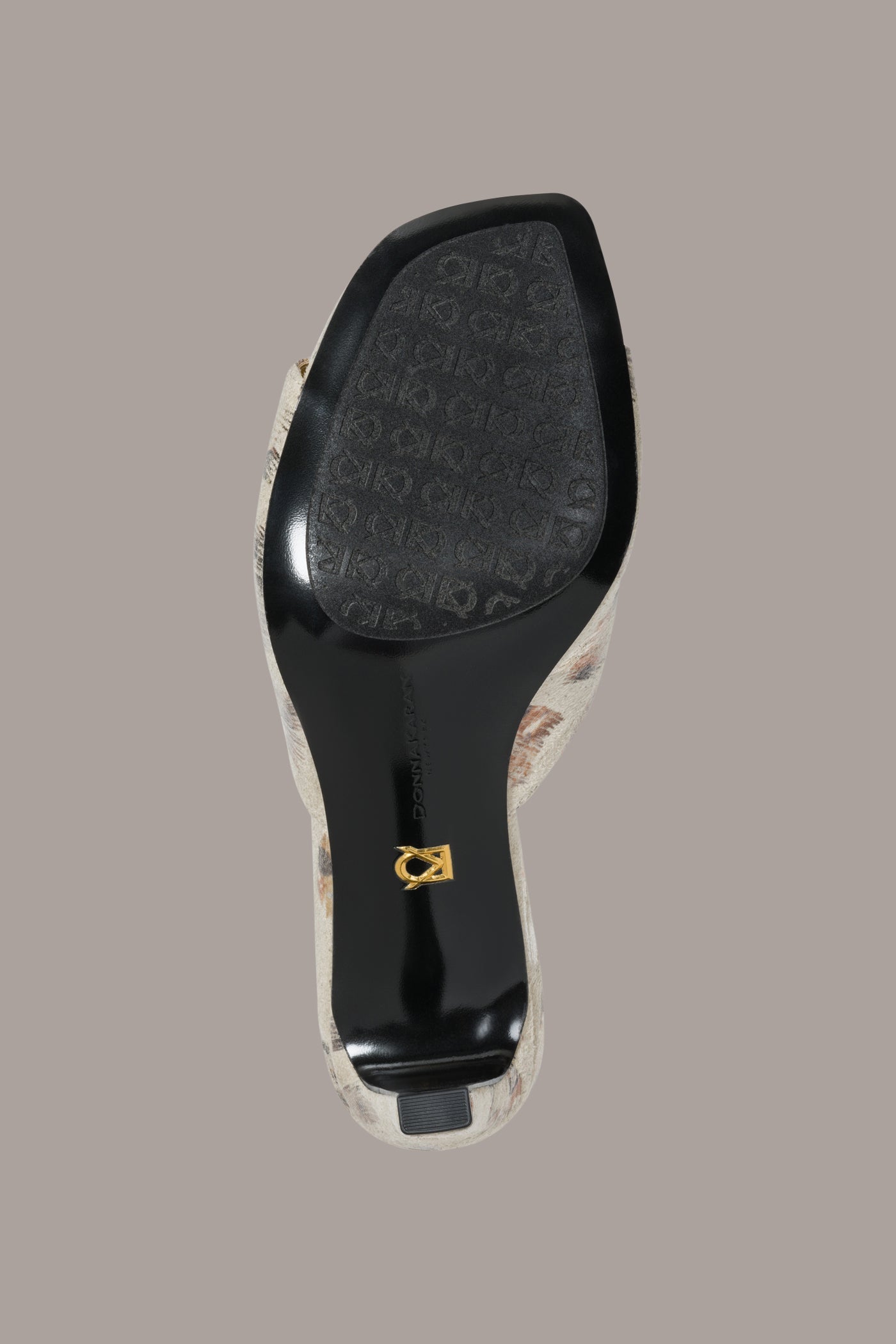 BYRONY METALLIC LEOPARD MULE SANDAL