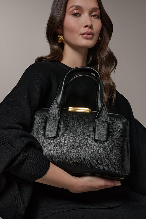 AMAGANSETT LEATHER SATCHEL BAG