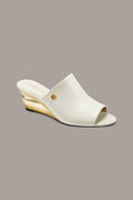 DONNA LEATHER WEDGE MULE SANDAL