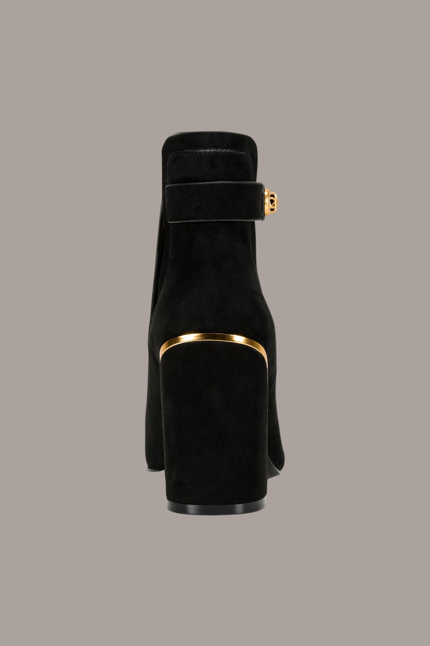 RAINE SUEDE GOLD-TRIMMED CHELSEA BOOTIE