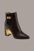 RAINE GOLD-TRIMMED CHELSEA BOOTIE