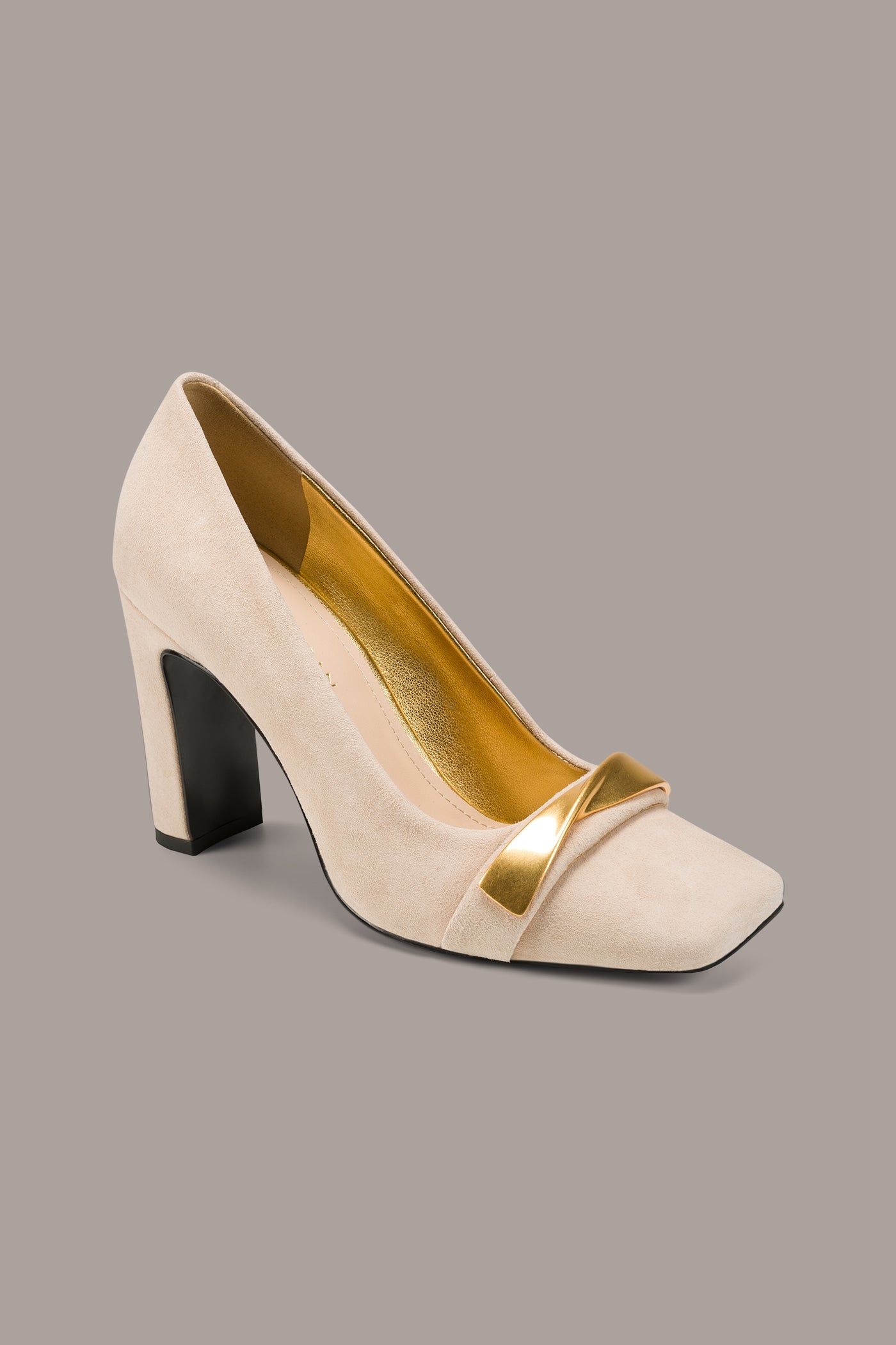 SABINA EMBELLISHED SUEDE HIGH PUMP