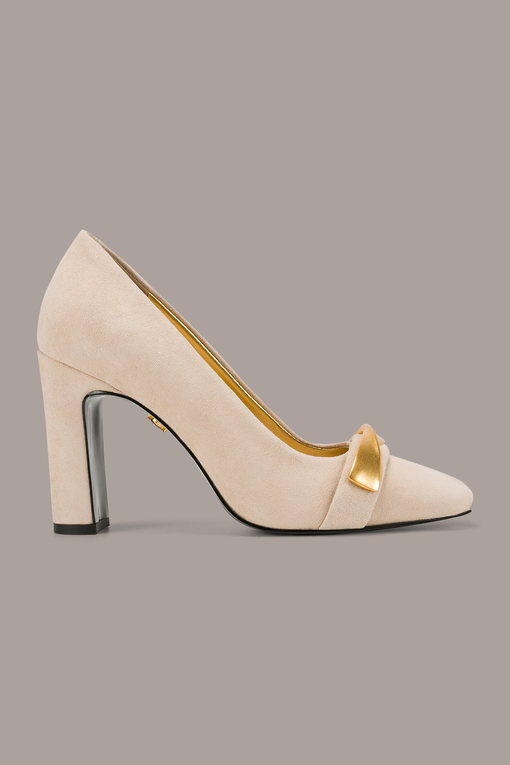 SABINA EMBELLISHED SUEDE HIGH PUMP
