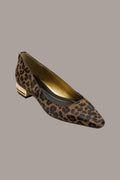 SAVITA LEOPARD-PRINT CALF HAIR FLAT