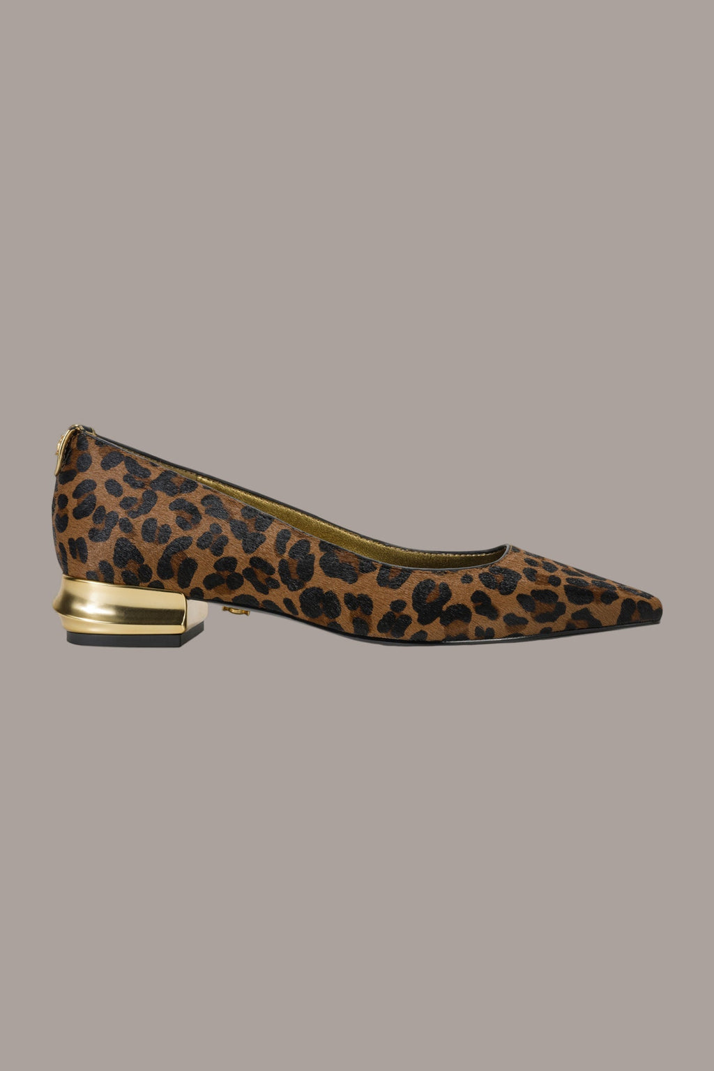 SAVITA LEOPARD-PRINT CALF HAIR FLAT