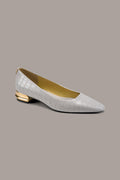 SAVITA CROC-EFFECT FLAT