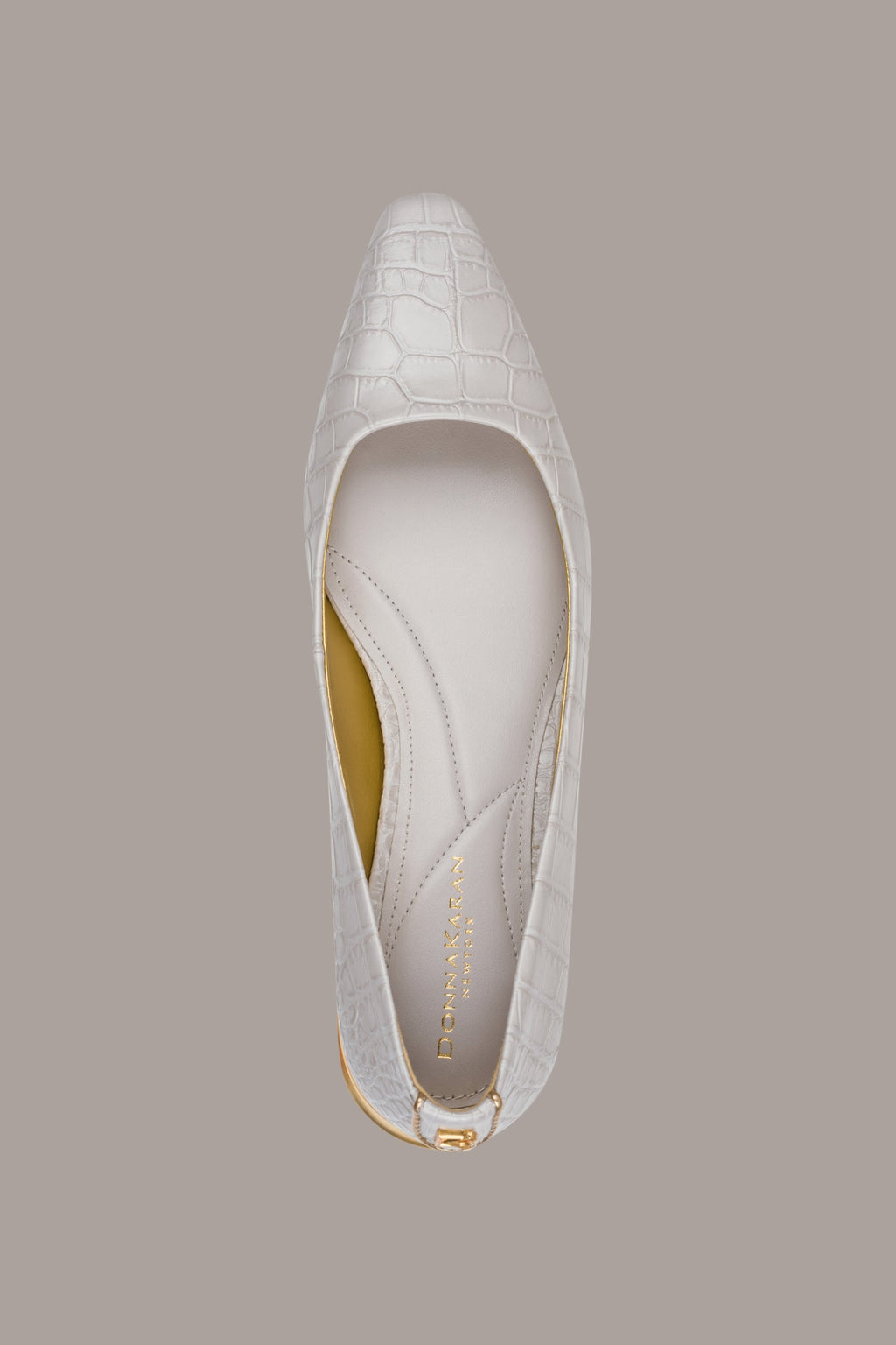 SAVITA CROC-EFFECT FLAT