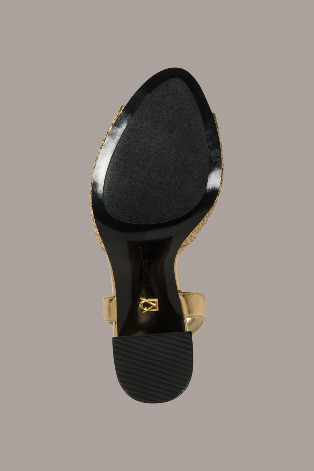 SINCLAIR METALLIC RAFFIA ANKLE-STRAP SANDAL