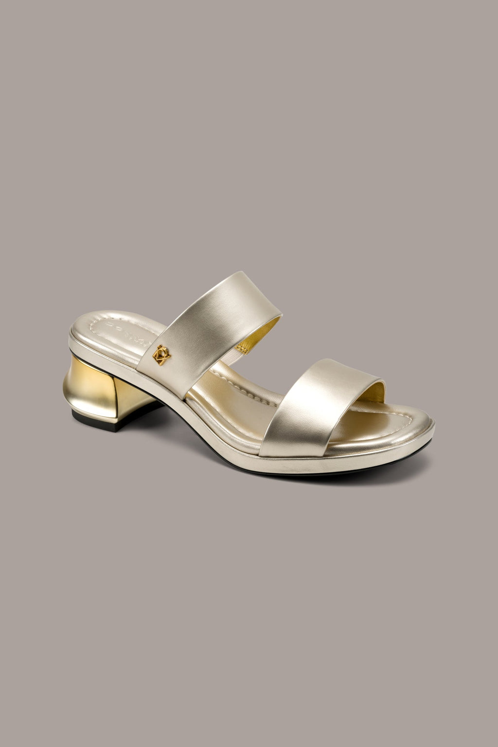 TEAGAN METALLIC MULE SANDAL