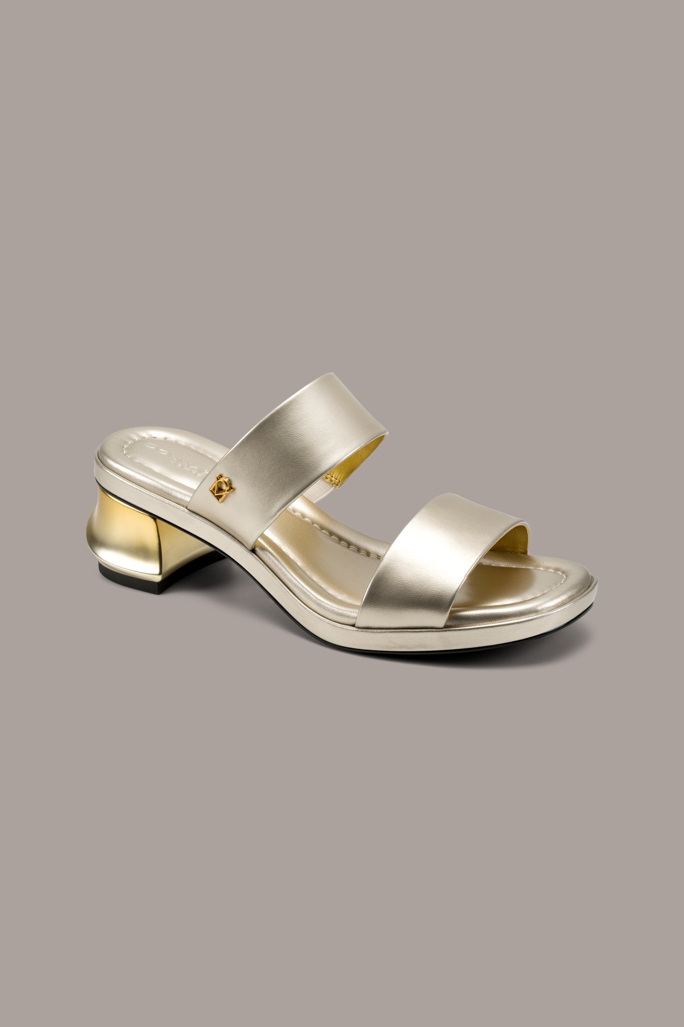 TEAGAN METALLIC MULE SANDAL