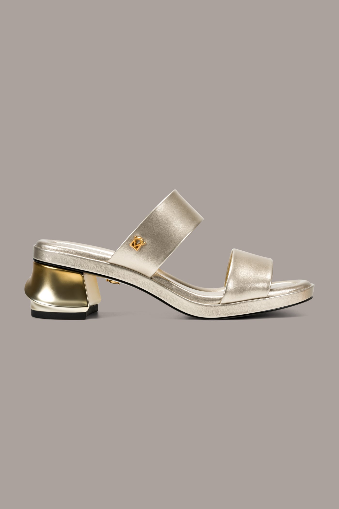 TEAGAN METALLIC MULE SANDAL