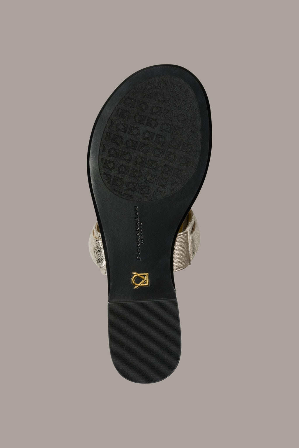 VELVET METALLIC THONG SANDAL